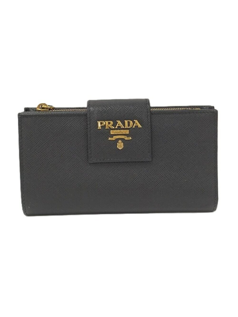 Prada Bifold Wallet Saffiano Nero